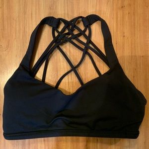 Black Lululemon Crossback Bra